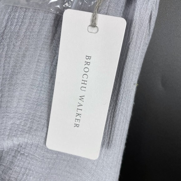 Brochu Walker Madsen Sleeveless Maxi‎ Dress Lavender Button Front Tie - Picture 8 of 11